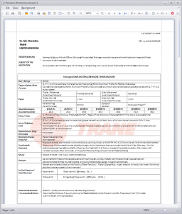 proforma invoice